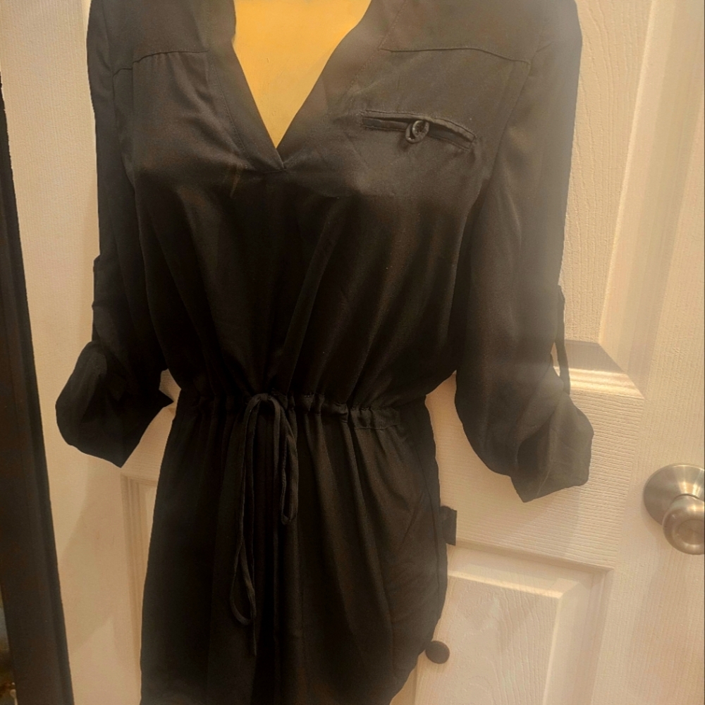 Emmas Closet Black Chiffon Dress size small NWOT